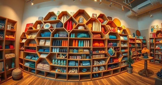 Estante Colmeia para Loja: A Solução Ideal para Exposição de Produtos