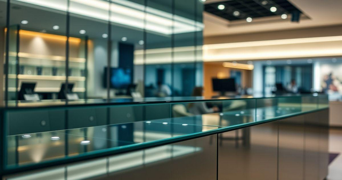 Balcão Caixa Modulado em Vidro: Versatilidade e Elegância para Seu Espaço Balcão Caixa Modulado em Vidro: Versatilidade e Elegância para Seu Espaço