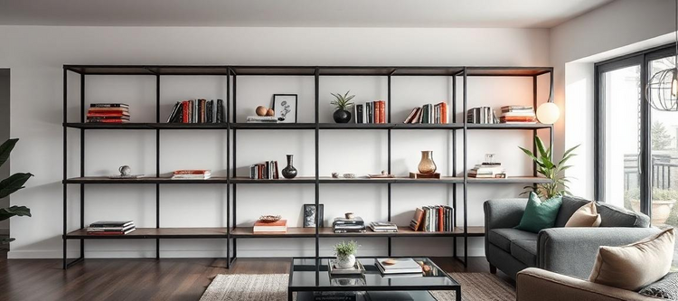 Estantes de a&ccedil;o: O guia completo para organiza&ccedil;&atilde;o e estilo