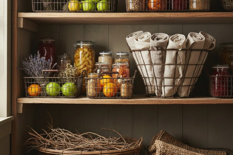 Como Organizar sua Casa com Cestos Aramados Eficazes