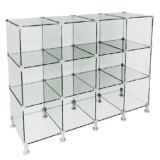 Balcão de Vidro Modulado Vitrine Balcão de Vidro Modulado Vitrine